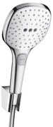 Hansgrohe Raindance Select E sprchová hlavica s hadicou biela/chróm 26 720 400