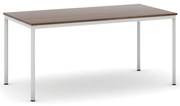 Jedálenský stôl, 160x80 cm, sivá podnož, orech
