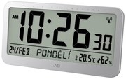 Rádiom riadené digitálne hodiny JVD B9359.2 (40 cm) | Teplomer a vlhkomer