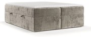 Svetlohnedá boxspring posteľ s úložným priestorom 160x200 cm Yoko – Maison de Rêve