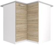 Kuchynská skrinka Belini spodná rohová 90 cm dub sonoma s pracovnou doskou  TOR SNP90/2/WT/DS/0/P
