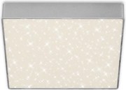 Briloner 7077-414 - LED Stropné svietidlo STAR SKY LED/16W/230V 21x21 cm strieborná