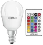 Žiarovka LED OSRAM E14 RGB P45 4,2W s diaľkovým ovládaním