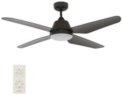 Lucci air 212998 - LED Stropný ventilátor ARIA LED/18W/230V čierna + DO FAN00046
