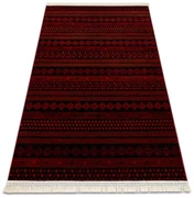 Koberec ORIENT 5132 so strapcami / orientálny, bordový / čierny