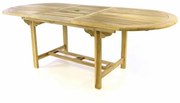 Divero 47273 Záhradný oválny stôl - roztahovateľný - 170/230 cm