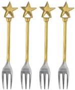 Bloomingville Dezertné vidličky Stars Georgette – set 4 ks