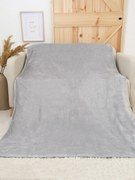 Deka mikroplyš Exclusive 150 × 200 cm – Laura svetlo sivá