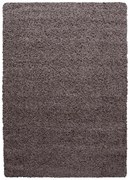 Ayyildiz, Kusový koberec Life Shaggy 1500 taupe, 60x110, hnedá, obývacia izba