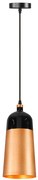 Toolight Fox B, závesná lampa 1xE27 APP196-1CP, čierna-ružové zlato, OSW-00177