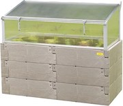 Juwel Vysoký záhon Timber, plast, 126 × 65 × 90 cm