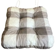 Podsedák na stoličku Karo hnedé 40x40cm TiaHome