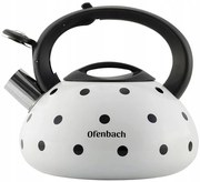 Oceľový čajník s píšťalkou 2,5l (2 farby)