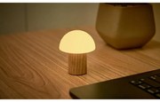 LED stolová lampa z jaseňového dreva so stmievačom v prírodnej farbe (výška 7 cm) Alice – Gingko