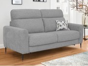 Rozkladacia pohovka na trvalé spanie Georgia, svetlo šedá látka%