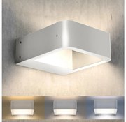 Brilagi - LED Vonkajšie nástenné svietidlo BARI LED/7W/230V biela IP54 BG1038