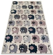 Koberec HEOS 78468 krém / ružový / nebeský / sivý OVCE