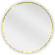 Mexen Loft okrúhle zrkadlo do kúpeľne 30 cm, zlatý rám - 9850-030-030-000-50