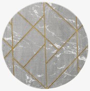 Koberec Diamond 1,6/1,6 A0052 šedá/zlatá