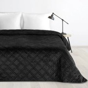 Dekorstudio Zamatový prehoz na posteľ LUIZ8 v čiernej farbe Rozmer prehozu (šírka x dĺžka): 170x210cm