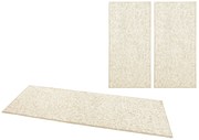 BT Carpet, Spálňová sada Wolly 102843 Creme, 3 diely: 67x140 (2x), 67x250 (1x), biela, spálňa