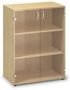 Stredná sklenená skriňa ProOffice 80 x 45,8 x 106,3 cm, divoká hruška