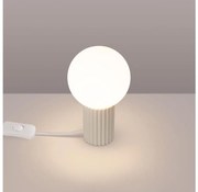 Sollux SL.1721 - Stolná lampa HALO 1xG9/8W/230V pr. 12 cm krémová