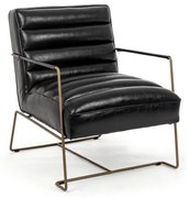 BRIANNA ČALÚNENÉ LOUNGE KRESLO black