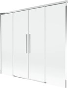 Mexen Rox, 2-krídlová posuvná vaňová zástena 170 x 150 cm, 8mm číre sklo, chrómový profil, 8C9-170-002-01-00