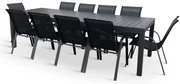 Záhradný jedálenský set Grande Pasto + 10x kovová stolička Ramada