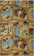 AladinWorld Expres, Detský kusový koberec Western, 80x200, viacfarebná, detská izba