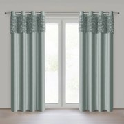 ZATEMŇOVACÍ ZÁVES NA KRÚŽKOCH EVA MINGE ROSES13 140X250 CM MÄTOVÁ