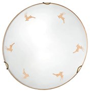 Kolarz 731.11.4.150 - Nástenné svietidlo NONNA 1xE27/60W/230V pr. 30 cm jelení ružové zlato