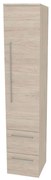 Mereo Bino, kúpeľňová skrinka vysoká 163 cm, pravá, Multidecor, Light Rock Hickory, MER-CN698LRH1