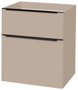 Mereo Mereo, Mailo, kúpeľňová skrinka 61 cm, čierne madlo, MER-CN550SB