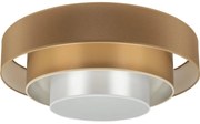 Duolla - LED Stropné svietidlo LUNETA LED/26W/230V pr. 60 cm 4000K hnedá/zlatá