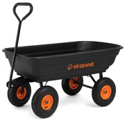Multifunkčný záhradný vozík 3v1 čierny