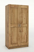 Šatníková skriňa z masívu dub FRED - 2-dverová