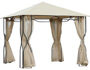 Záhradný pavilón 3x3 m béžový