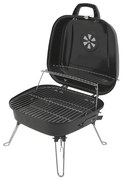 Prenosný gril na drevené uhlie čierna