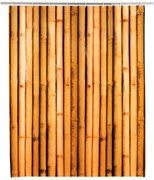 Oranžový sprchový záves Wenko Babusa