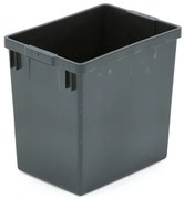 Plastová nádoba na triedenie odpadu, 29 L, šedá