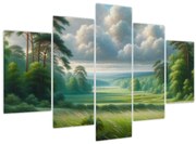 Obraz - Zelená krajina (150x105 cm)