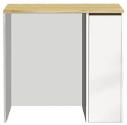 Skrinka na práčku Saly White and Walnut