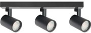 Bodové svietidlo LYNX 3xGU10/10W/230V čierna