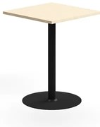 Barový stôl VERTICUS, 700x700x900 mm, breza/čierna