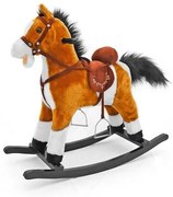 MILLY MALLY Hojdací koník s melódiou Milly Mally Mustang svetlo hnedý
