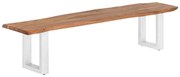 furniture-nabytek.cz - Masívna lavica Bullwer z akáciového dreva, lakovaná, hnedá – 160×40 cm
