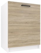 Kuchynská skrinka Belini drezová 60 cm dub sonoma bez pracovnej dosky TOR SDZ60/0/WT/DS/0/B1