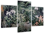 Obraz - Maľovaný vzor džungle (90x60 cm)
